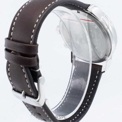 Orologio da uomo Zeppelin LZ126 Los Angeles con cinturino in pelle e quadrante beige al quarzo 86445 ricondizionato
