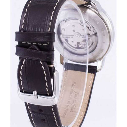 Orologio da uomo Zeppelin LZ127 Graf con cinturino in pelle, quadrante bianco, prodotto in Germania, automatico 76561, ricondizi