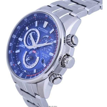 Orologio da uomo Citizen PCAT Radiocontrollato Cronografo Quadrante Blu Eco-Drive Diver's CB5880-54L 200M ricondizionato