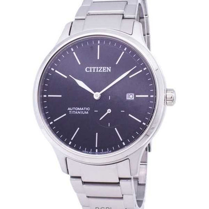 Orologio da uomo Citizen Super Titanium quadrante nero automatico NJ0090-81E ricondizionato