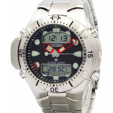 Orologio da uomo Citizen Promaster Aqualand con quadrante nero, subacqueo al quarzo JP1060-52E 200M, ricondizionato