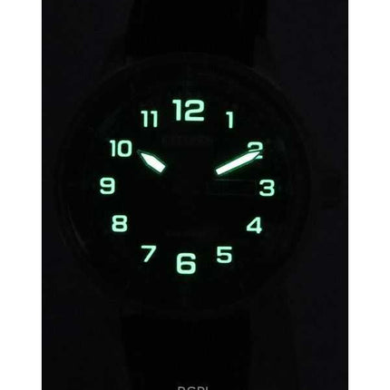 Orologio da uomo Citizen Urban Eco-Drive ricondizionato con cinturino in nylon verde e quadrante nero BM8590-10E 100M
