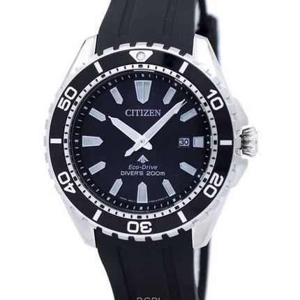Orologio da uomo Citizen Promaster Eco-Drive BN0190-15E 200M con cinturino in poliuretano e quadrante nero, ricondizionato