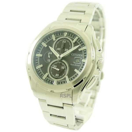 Orologio da uomo Citizen Eco-Drive Chronograph in acciaio inossidabile con quadrante nero CA0270-59F 100M ricondizionato