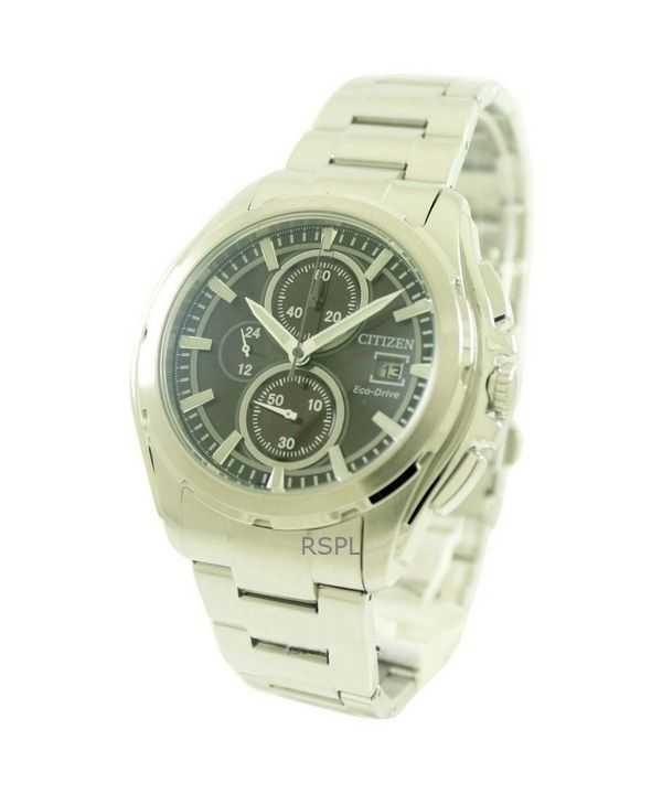 Orologio da uomo Citizen Eco-Drive Chronograph in acciaio inossidabile con quadrante nero CA0270-59F 100M ricondizionato