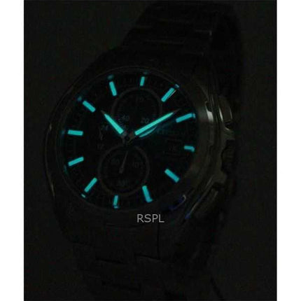 Orologio da uomo Citizen Eco-Drive Chronograph in acciaio inossidabile con quadrante nero CA0270-59F 100M ricondizionato