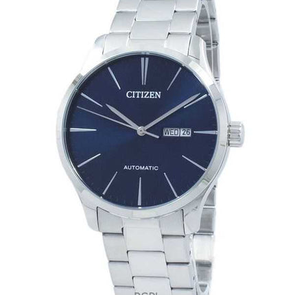 Orologio da uomo Citizen in acciaio inossidabile con quadrante blu automatico NH8350-83L ricondizionato