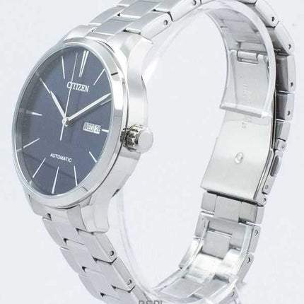 Orologio da uomo Citizen in acciaio inossidabile con quadrante blu automatico NH8350-83L ricondizionato