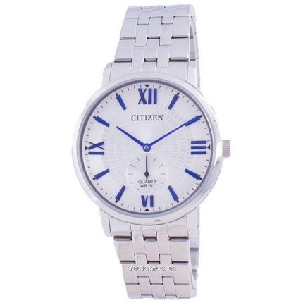 Orologio da uomo Citizen BE9170-72A in acciaio inossidabile con quadrante argentato e quarzo, ricondizionato