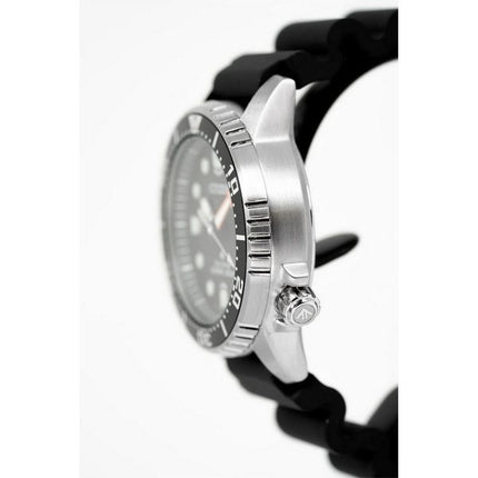 Orologio da donna Citizen Promaster Dive Eco-Drive con cinturino in policarbonato e quadrante nero, EO2020-08E, 200M, ricondizio