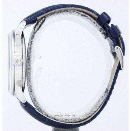 Orologio da uomo Orient Envoy con cinturino in pelle blu Open Heart quadrante blu automatico FAG00004D0 ricondizionato