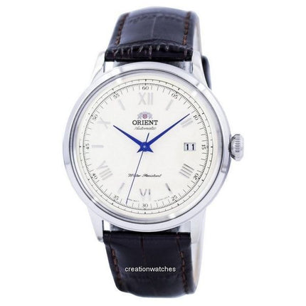 Orologio da uomo Orient Bambino Classic con cinturino in pelle e quadrante champagne, ricondizionato, automatico, FAC00009N0, di