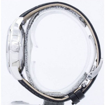 Orologio da uomo Orient Sun And Moon ricondizionato con cinturino in pelle e quadrante bianco automatico SAK00002S