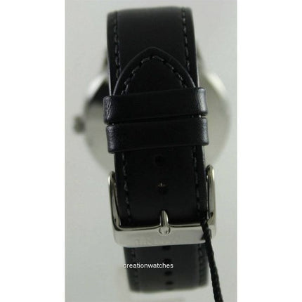 Orologio da uomo Orient Bambino Classic con cinturino in pelle e quadrante grigio, automatico, ER2400KA, ricondizionato