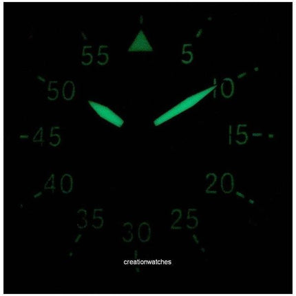 Orologio da uomo Orient Pilot Flight con cinturino in pelle e quadrante nero, RA-AC0H03B10B, automatico, 100 m, ricondizionato