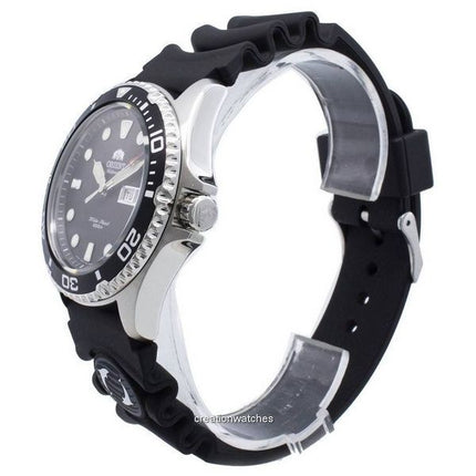 Orologio da uomo Orient Ray II ricondizionato con cinturino in gomma e quadrante nero automatico FAA02007B9 200M