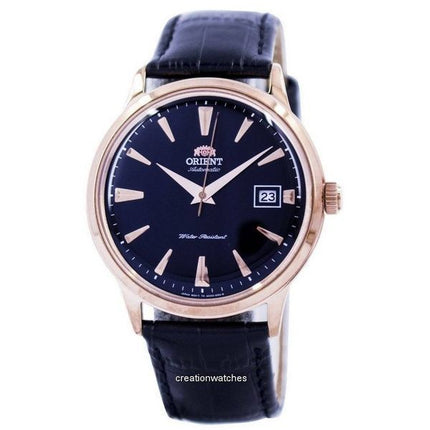 Orologio da uomo Orient Bambino Classic, cinturino in pelle, quadrante nero, automatico, FAC00001B0, ricondizionato, di seconda