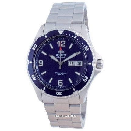 Orologio da uomo Orient Mako II in acciaio inossidabile con quadrante blu, automatico, subacqueo, SAA02002D3, 200 m, ricondizion