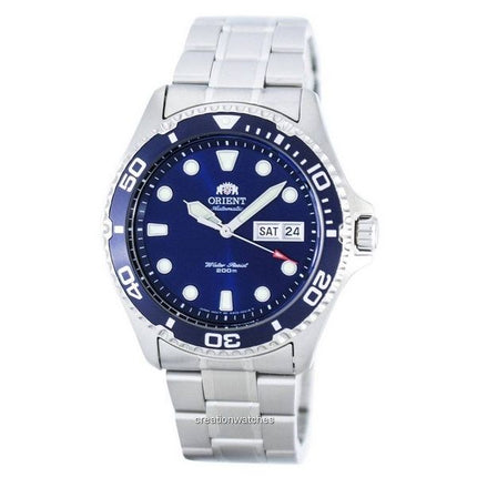 Orologio da uomo Orient Ray II in acciaio inossidabile con quadrante blu automatico FAA02005D9 200M ricondizionato