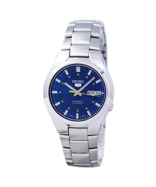 Orologio da uomo Seiko 5 Sports in acciaio inossidabile con quadrante blu automatico SNK615K1 ricondizionato