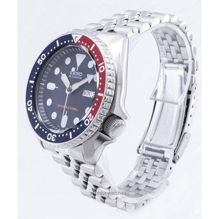 Orologio da uomo Seiko Jubilee in acciaio inossidabile con quadrante blu scuro, automatico, subacqueo, SKX009K2, 200 m, ricondiz