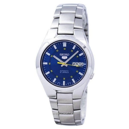 Orologio da uomo Seiko 5 Sports in acciaio inossidabile con quadrante blu automatico SNK615K1 ricondizionato
