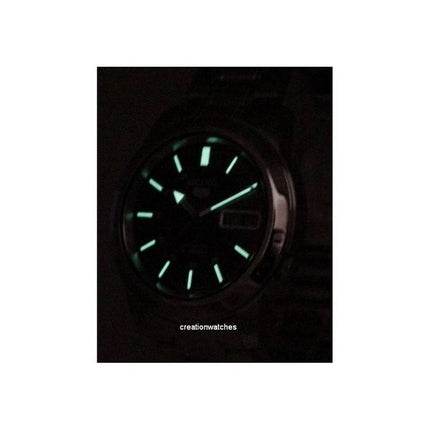 Orologio da uomo Seiko 5 in acciaio inossidabile con quadrante nero automatico SNKK31K1 ricondizionato