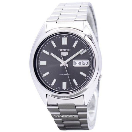 Orologio da uomo Seiko 5 in acciaio inossidabile con quadrante nero automatico SNXS79K1 ricondizionato