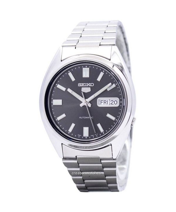 Orologio da uomo Seiko 5 in acciaio inossidabile con quadrante nero automatico SNXS79K1 ricondizionato