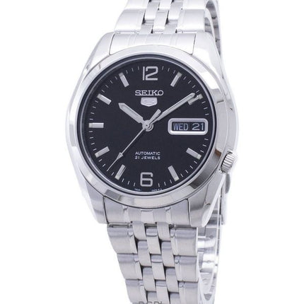 Orologio da uomo Seiko 5 in acciaio inossidabile con quadrante nero automatico SNK393K1 ricondizionato