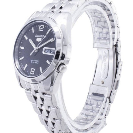 Orologio da uomo Seiko 5 in acciaio inossidabile con quadrante nero automatico SNK393K1 ricondizionato
