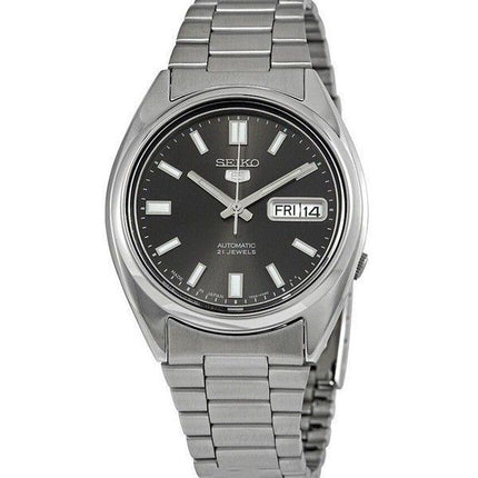 Orologio da uomo Seiko 5 in acciaio inossidabile con quadrante nero automatico SNXS79J1 ricondizionato