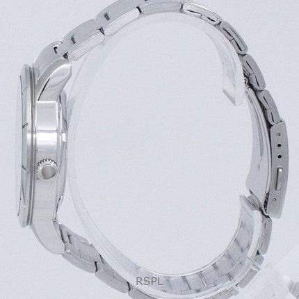 Orologio da uomo Seiko 5 SNKN55J1 automatico con quadrante nero in acciaio inossidabile ricondizionato