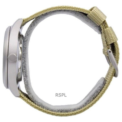 Orologio da uomo Seiko 5 Military in acciaio inossidabile con quadrante beige automatico SNZG07J1 100M ricondizionato