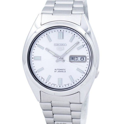 Orologio da uomo Seiko 5 in acciaio inossidabile con quadrante argentato automatico SNXS73J1 ricondizionato