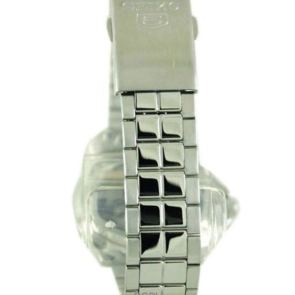 Orologio da uomo Seiko 5 in acciaio inossidabile con quadrante argentato automatico SNKK87K1 ricondizionato