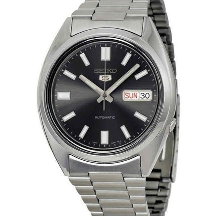 Orologio da uomo Seiko 5 in acciaio inossidabile con quadrante nero automatico SNXS79K1 ricondizionato