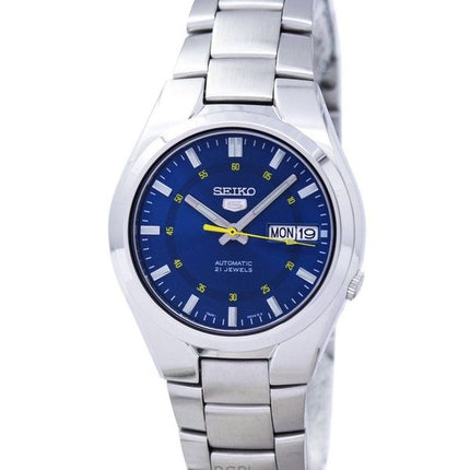 Orologio da uomo Seiko 5 Sports in acciaio inossidabile con quadrante blu automatico SNK615K1 ricondizionato