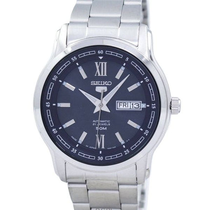 Orologio da uomo Seiko 5 in acciaio inossidabile con quadrante blu automatico SNKP17J1 ricondizionato