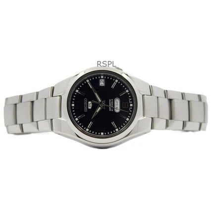 Orologio da uomo Seiko 5 in acciaio inossidabile con quadrante nero automatico SNK623K1 ricondizionato