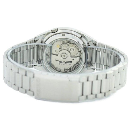 Orologio da uomo Seiko 5 SNXS79J1 automatico con quadrante nero in acciaio inossidabile ricondizionato, 21 rubini