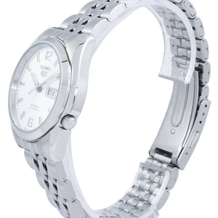 Orologio da uomo Seiko 5 in acciaio inossidabile con quadrante argentato, automatico, 21 rubini, SNK385K1, ricondizionato