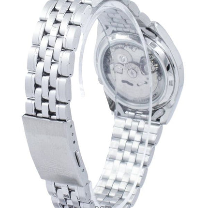 Orologio da uomo Seiko 5 in acciaio inossidabile con quadrante argentato, automatico, 21 rubini, SNK385K1, ricondizionato