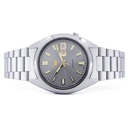Orologio da uomo Seiko 5 SNXS75K1 in acciaio inossidabile con quadrante grigio, automatico, 21 rubini, ricondizionato