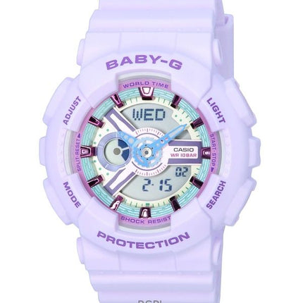 Orologio Casio Baby-G analogico digitale pastello e quarzo metallico BA-110XPM-6A 100M da donna ricondizionato