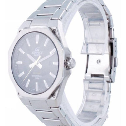 Orologio Casio Edifice Slim Line Analogico Acciaio Inossidabile Quadrante Nero Quarzo EFR-S108D-1A 100M Uomo Ricondizionato