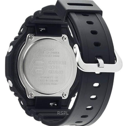 Orologio Casio G-Shock Neon Accent Analogico Digitale Quadrante Nero Quarzo GA-2100-1A2 200M Uomo Ricondizionato
