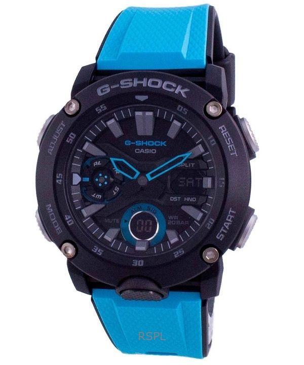 Orologio Casio G-Shock Standard Analogico Digitale Ricondizionato Cinturino in Resina Quadrante Nero Quarzo GA-2000-1A2 200M Uomo