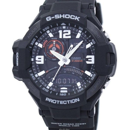 Orologio Casio G-Shock analogico digitale ricondizionato con cinturino in resina quadrante nero al quarzo GA-1000-1A 200M da uomo