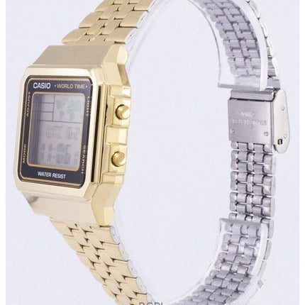 Orologio da uomo Casio Digital Gold Tone Stainless Steel Quartz A500WGA-1DF ricondizionato